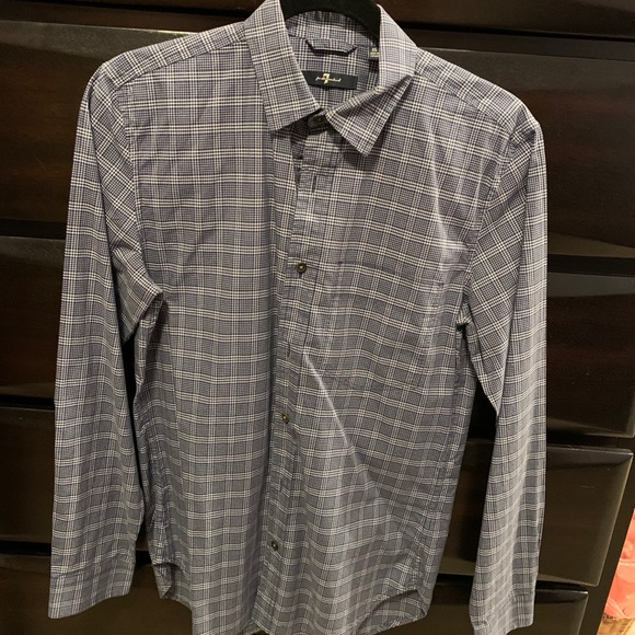7 For All Mankind Men’s Dress Shirt (EXTRA SMALL) - Picture 3 of 7